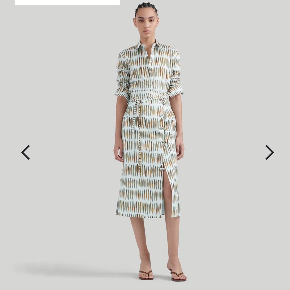 Altuzarra hiroki skirt in the murmur brushed leaves print - Picture 11 of 16